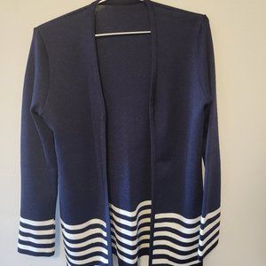 No Label - Blue and White Striped Sweater